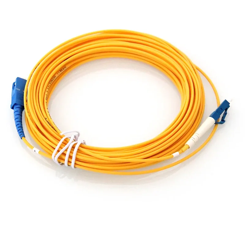 Wholesale 50/100Pcs/Bag SC/UPC-LC/UPC Fiber Optic Patch Cord Simplex 2.0mm Single Mode G652D OS2 1 Meter Length LSZH Jacket