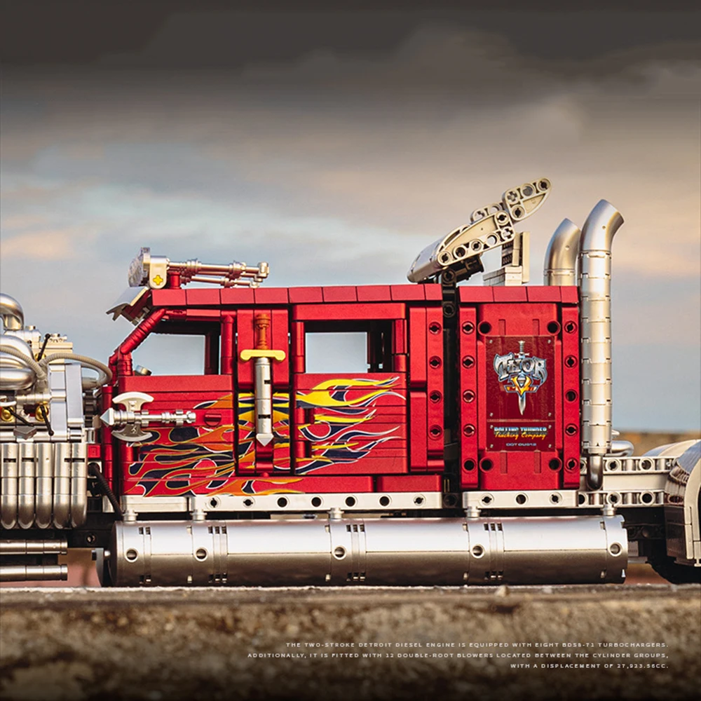 Technologia Mechaniczna Superwóz Klocki Model Edukacyjny Puzzle Zabawka do Składania Pojazd Prezent do Kolekcji i Ekspozycji