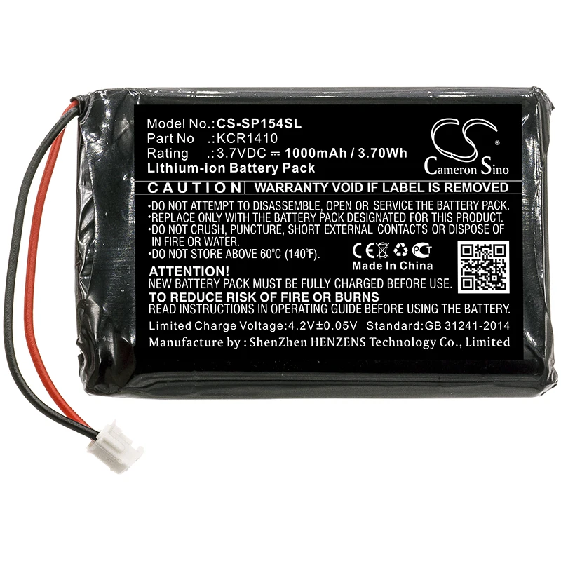 Li-ion Game Console Battery for Sony,3.7v,1000mAh,PlayStation 4,Playstation 4 Controller,CUH-ZCT2,CUH-ZCT2U 2016,KCR1410