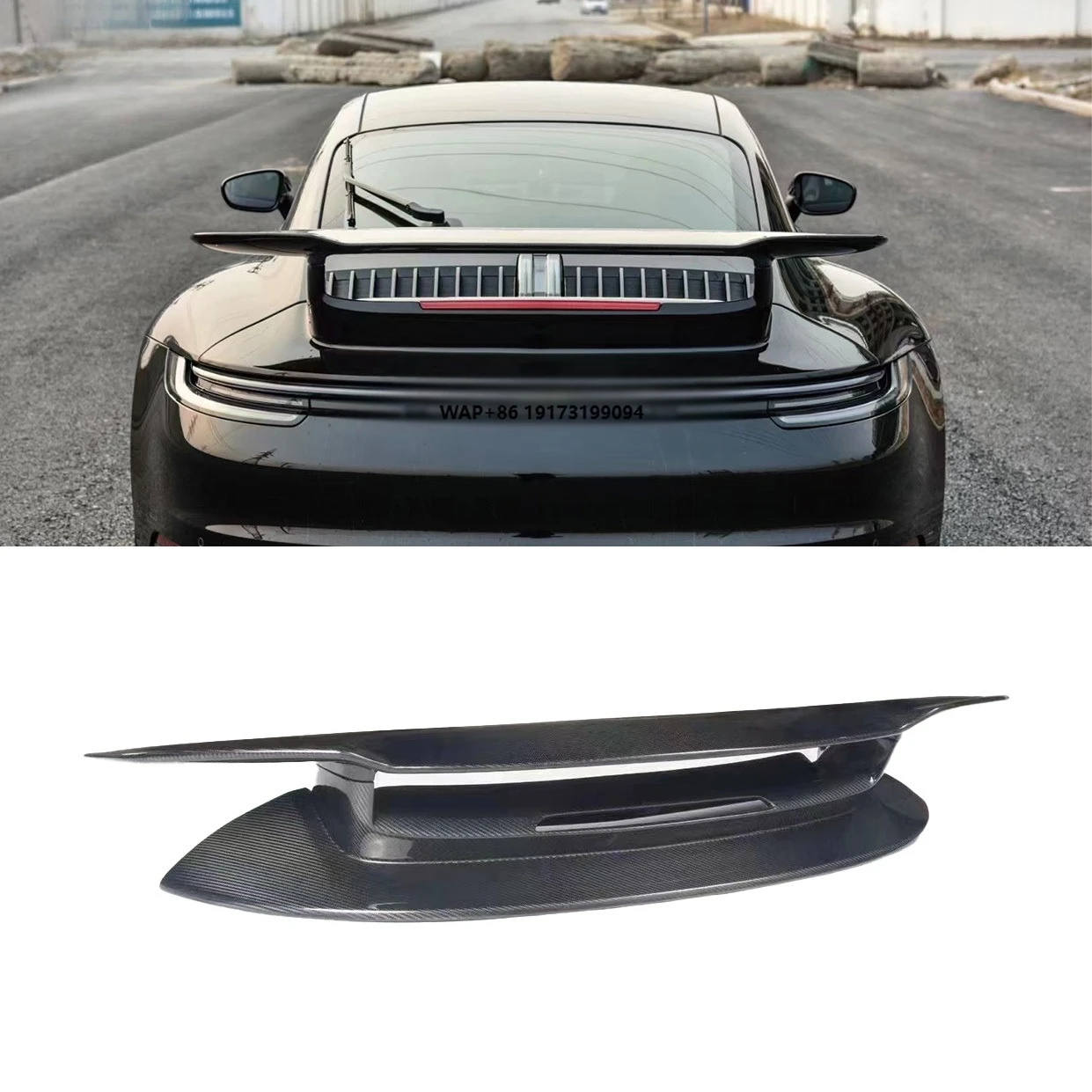 

Carbon Fiber Rear Spoiler for 911 992 2019+ SD Style Car Exterior Accessory