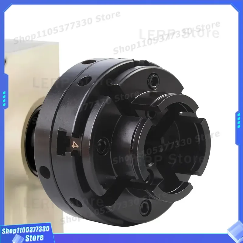 4 Jaw Self Centering Wood Lathe Chuck Set 1x8 TPI Thread Black Wooden Turning Chucks 4 Pieces Kit for DIY Woodworking Tools