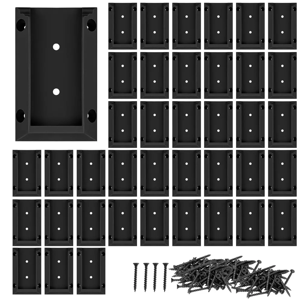 

40pcs Deck Railing Brackets Connectors for 2x4 Railing Wood Post with 240pcs Wood Screws