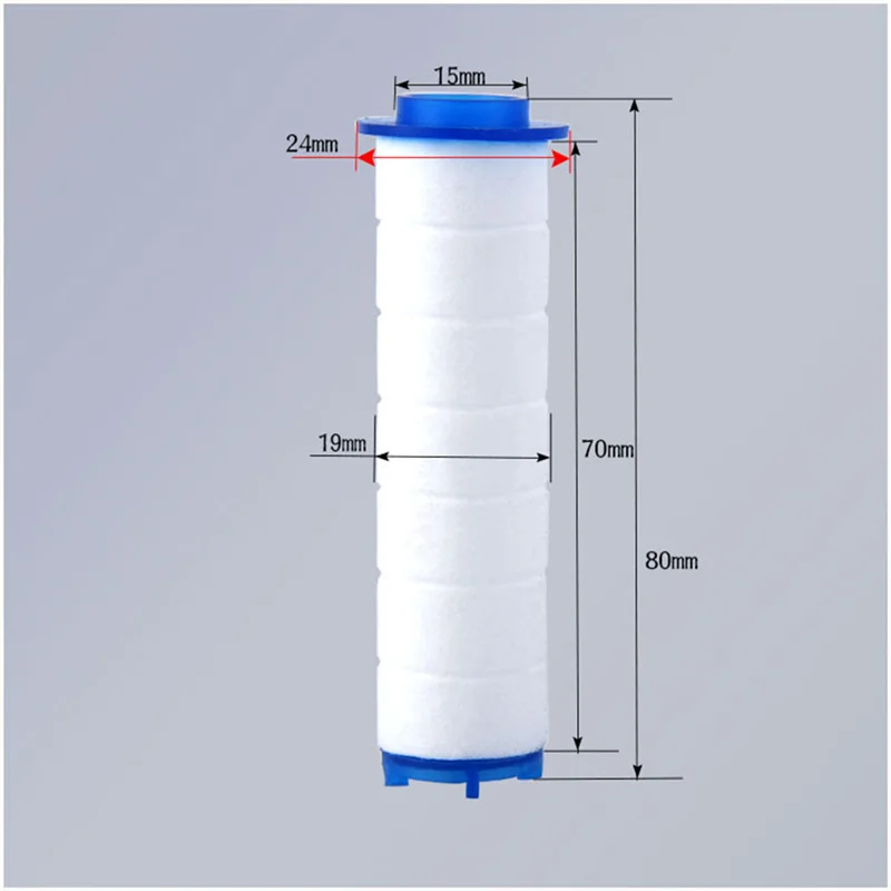 Filter Shower katun PP Universal, filter air Shower pengganti 25 buah