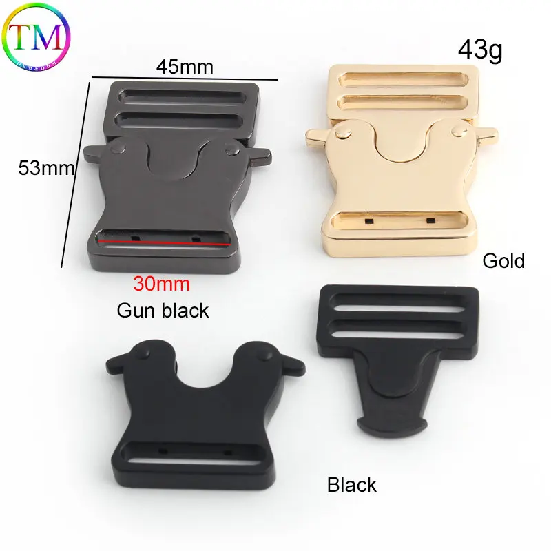 5-30 Pieces Wide Contoured Side Release Buckles Quick Release Fastener Curved Clasp Diy Bag Backpack Webbing Sewing Accessories