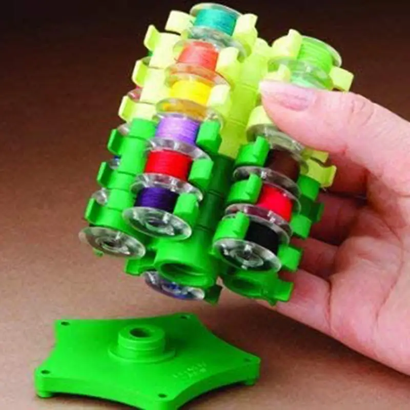 Storage Clip Stand Sewing Bobbins Tower For 30 Thread Spool Plastic Holder Clamp Organizer Sewing Machine DIY Embroidery Tools