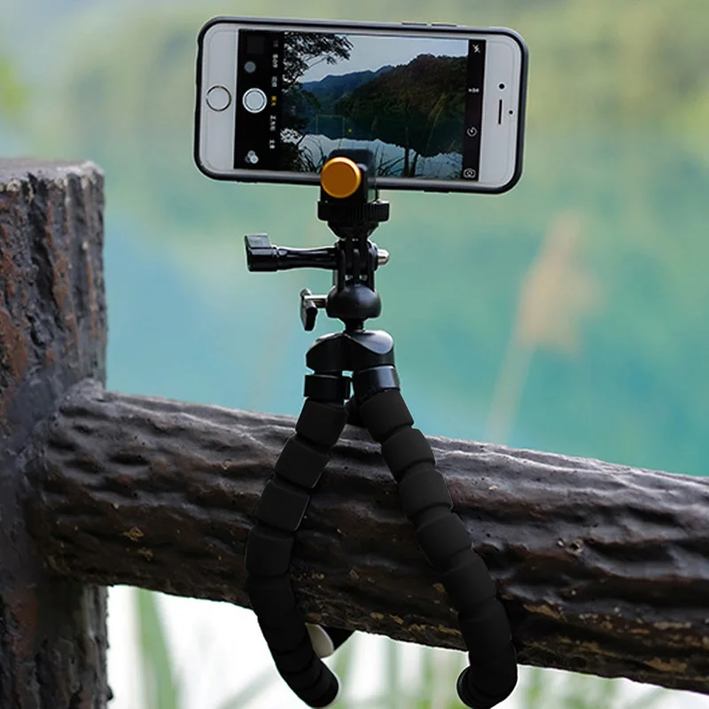 Flexible Tripod Stand Gorilla Mount Monopod Holder Octopus For GoPro Camera