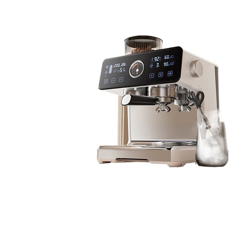 

Coffee machine household grinding integrated Italian semi-automatic constant temperature milking commercial double