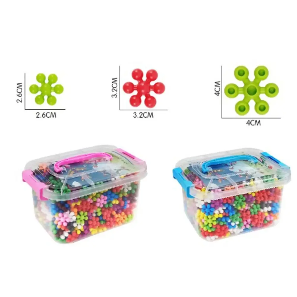 الملونة ثلاثية الأبعاد زهر البرقوق بنة إدراج التنوير الدورية متعة تجميعها قطع ندفة الثلج البلاستيك التعليم المبكر