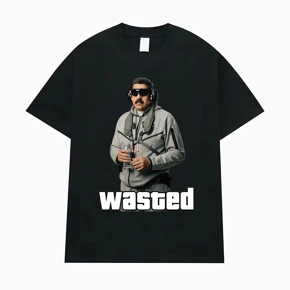 Camiseta de Moda Retro de Manga Corta con Diseño de Capitán Maduro Venezolano, Camiseta Casual de la Libertad