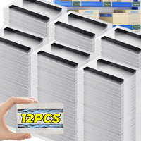 Magnetic Adhesive Shelf Tag Label Bag Paper Card Labels Pockets DIY Organizing Classify Items Stationery Office Storage Supplies