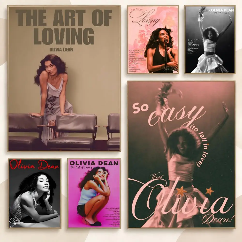 Olivia Dean Soul Pop Singer Elegant Album Portrait Poster Contemporary Wall Art Print for Bedroom & Living Room, Unframed