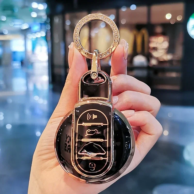 Funda de TPU para llave de coche, accesorios para llavero de BMW Mini COOPERS ONE JCW F56, F55, F54, F57, F60, R55, R56, R57, R58, R59, R60 S Roadster