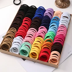 30Pcs/Set Solid Nylon Rubber Band for Girls Elastic Basic Hair Bands Headband Scrunchies Kids Ponytail Holder Hair Accessories