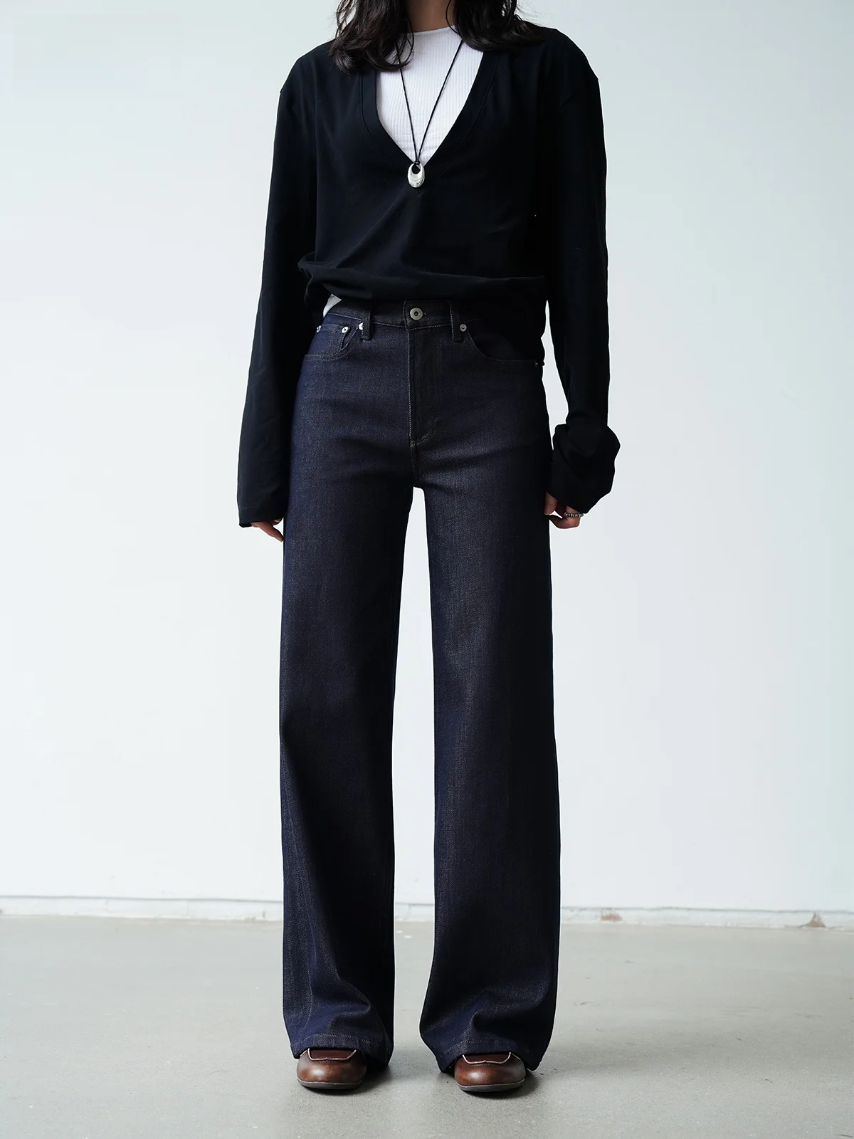 

Весенние модные женские джинсы DD 25: облегающие, с высокой талией, прямые, нелиняющие, струящиеся, в пол, из хлопкового стрейч-денима