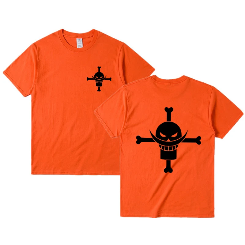 

New Pirate Ace Edward Newgate T-shirt Men Women Cosplay T Shirt Cotton Short-sleeve Tees Tops Japanese Anime Harajuku Clothing