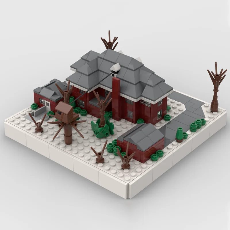 645 قطعة MOC McCallister منزل المنزل وحده نموذج اللبنات هدية الكريسماس لتقوم بها بنفسك التعليم الإبداعي ألعاب مكعبات عيد ميلاد الاطفال #3