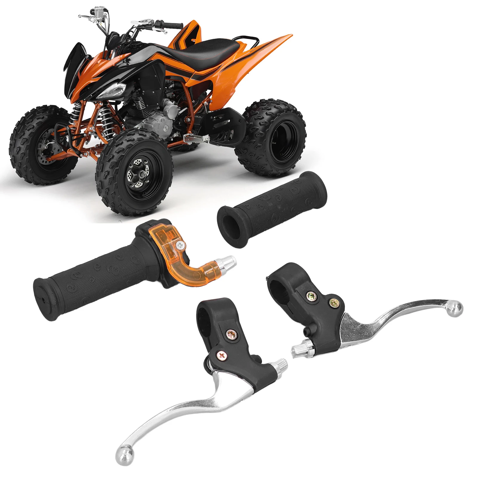 

22 мм мотоциклетные поворотные ручки дроссельной заслонки, комплект тормозных рычагов, левый и правый для 47cc 49cc 2-тактного велосипеда для бездорожья