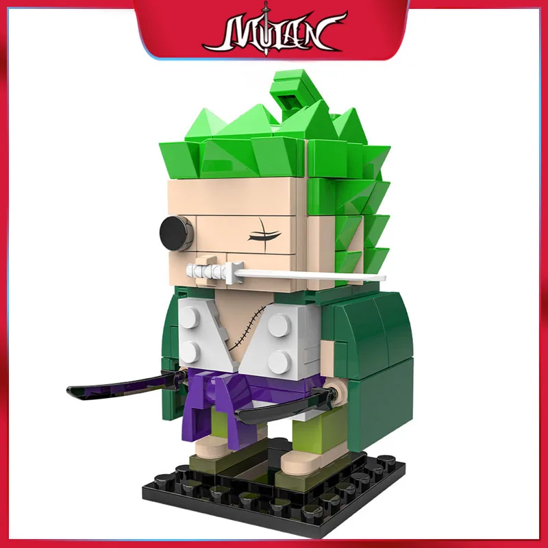 

10 Styles ONE PIECE Luffy/Nami/Usopp/Zoro/Chopper Japanese Anime Peripherals Toy Bricks Desk Ornaments Gifts for Boy Souptoys