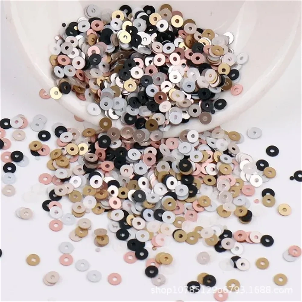 10g 2mm 3mm 4mm Pvc French Matte Round Sequins Loose Cup Sequins Paillettes Glitter For Jewelry Making Diy Sewing Nail Art Craft