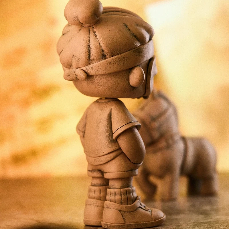 Mr.BONE-figuras de acción de guerreros de terracota, modelo de edición limitada, decoración de escritorio, juguete coleccionable, regalos de cumpleaños sorpresa