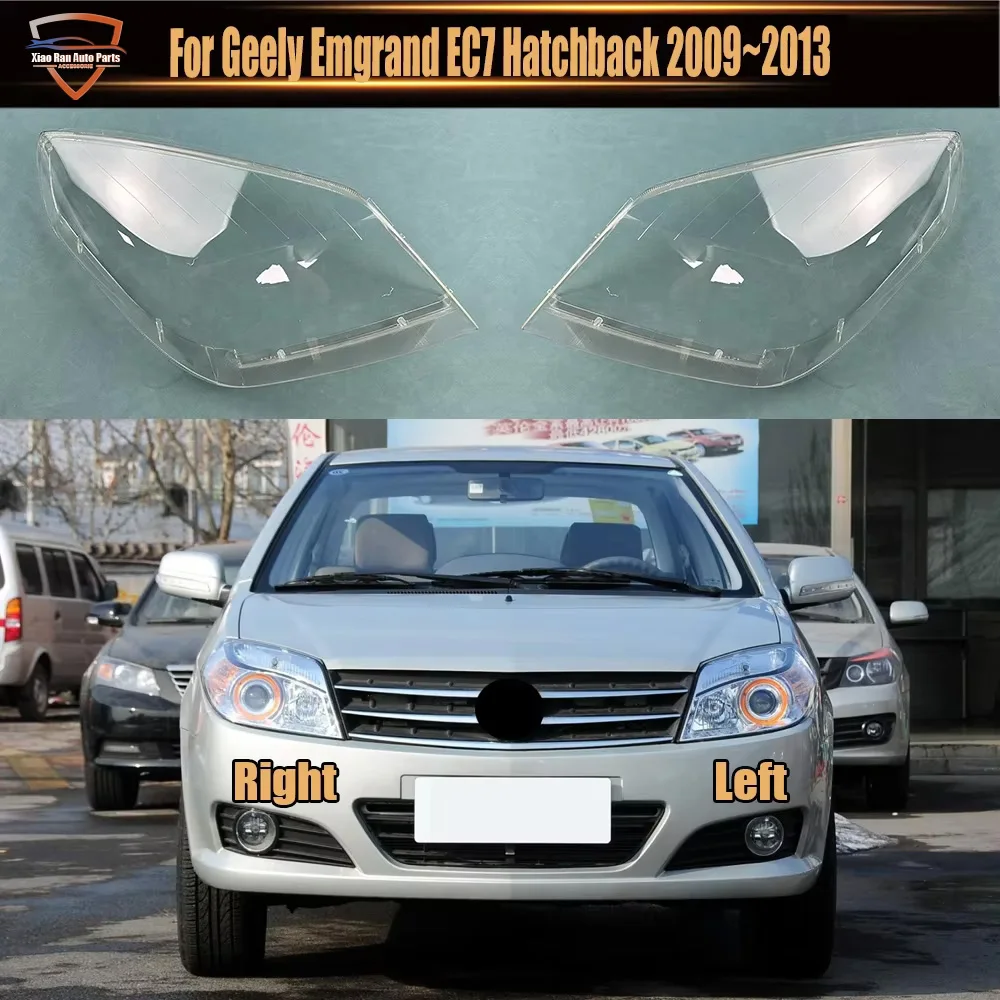 For Geely Jingang Second Generation 2009-2013 Car Replacement Glass Headlight Case Shell Caps Transparent Lampshade Lens Cover