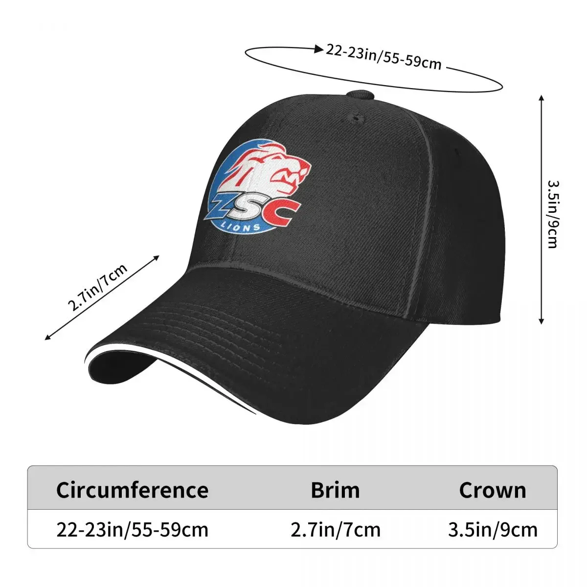 ZSC Lions Swiss Ice Hockey Sports Fans Zürich Switzerland Baseball Cap hard hat Thermal Visor Christmas Hat Boy Child Women's