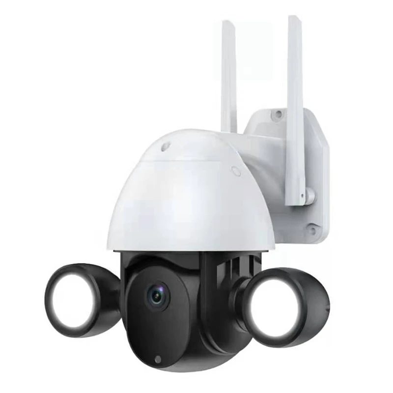 

WIFI камера безопасности прожектор камера видеонаблюдения 2MP цвет ночного видения двустороннее аудио обнаружение движения для Tuya Smart