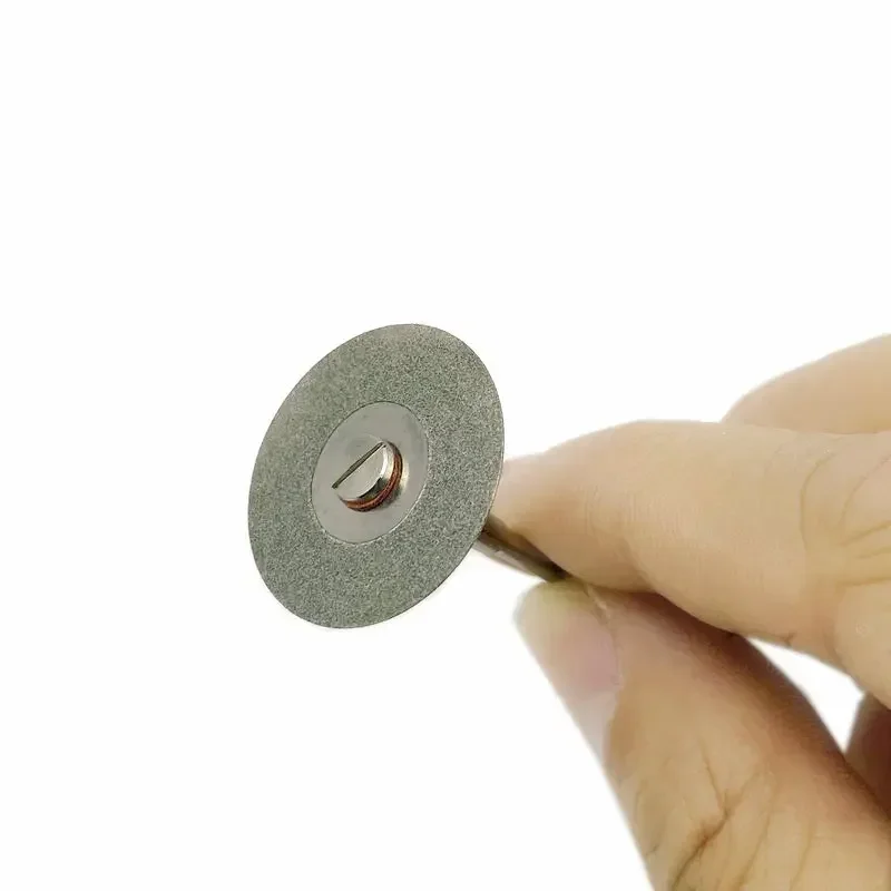 Dischi diamantati per laboratorio dentale Disco da taglio a grana bifacciale Diametro 22 mm Spessore 0,25 mm 5 pezzi