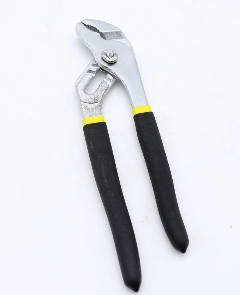 1pc Adjustable Water Pump Pliers Pipe Wrench Carbon Steel with Nickel Plated Finish, Grip for Plumbing, Auto Repair