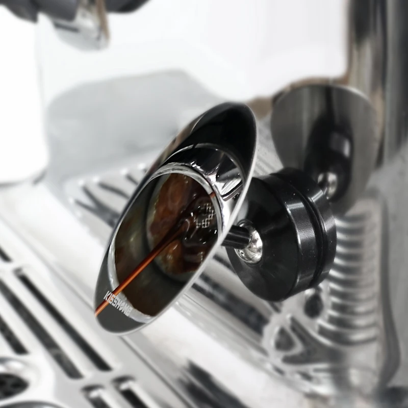 Kaffee-Extraktionsspiegel, magnetischer Espresso-Shot-Spiegel, Edelstahl 360° ° Einstellbar für bodenlose Siebträger-Barista-Werkzeuge – Detail 9