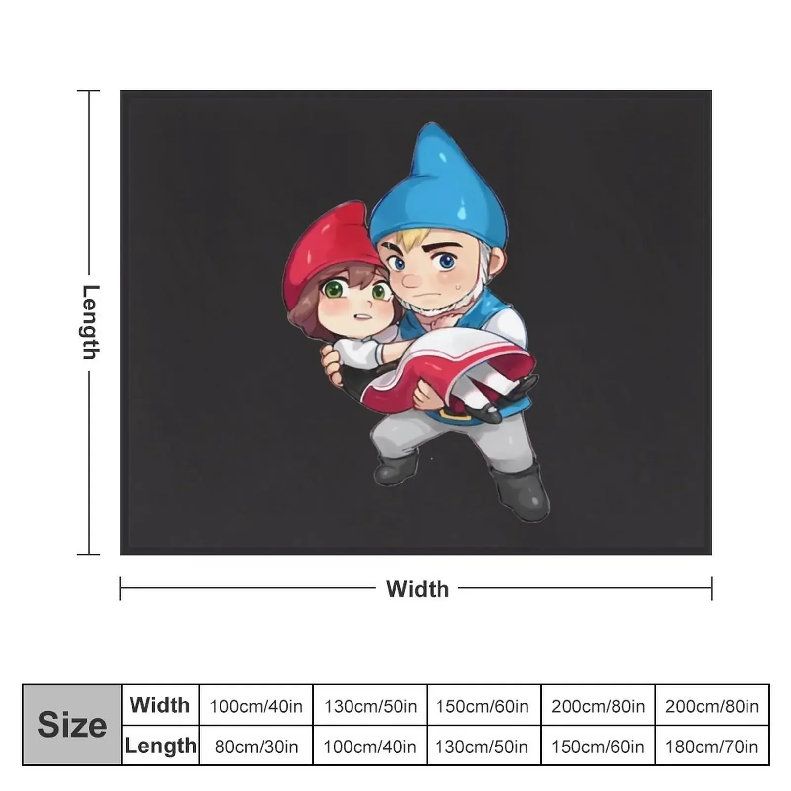 iconic art gnomeo and juliet Sticker Throw Blanket Beautifuls valentine gift ideas heavy to sleep Blankets