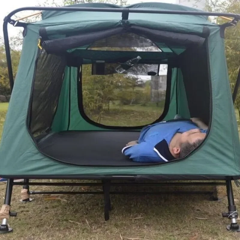 Tent outdoor single and double, rainstorm-proof thick warm, wild camping fishing fish bed