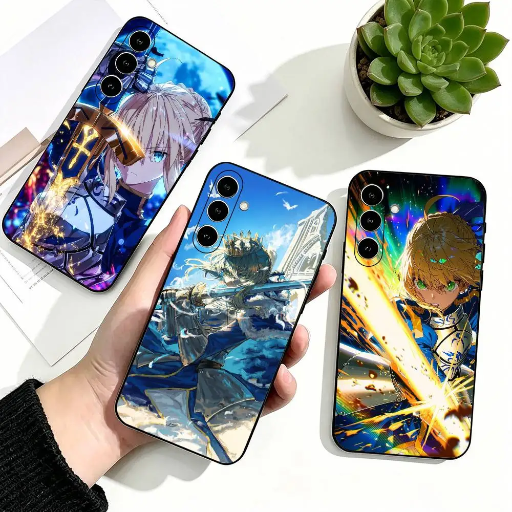 Fate Anime Altria Pendragon Cool Phone Case Silicone Soft For Samsung Galaxy A73,A72,A71,A70,A53,A52,A51