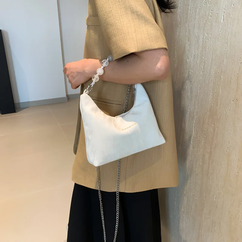 حقيبة أنيقة منسوجة يدويًا لعام 2025 للنساء، حبال بمقبض علوي أنيق، حقيبة كروس عصرية مع جيب داخلي للحفلات والتاريخ #4