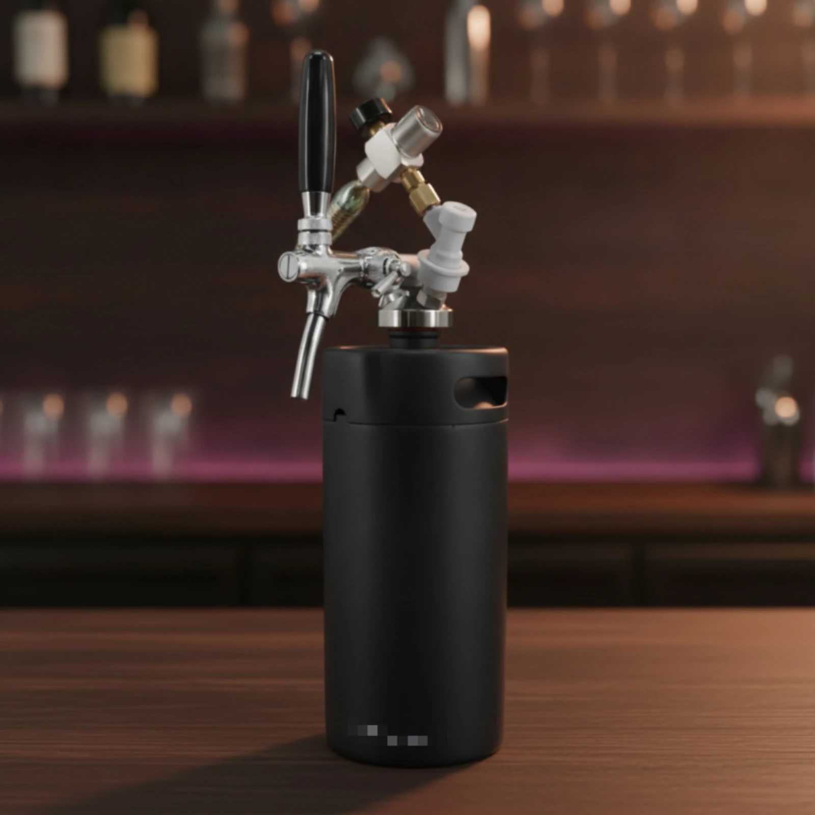 Beer Spear with Tap Threaded Mini Keg Dispenser Mini Keg Spear Compact Beer Connector Sturdy for Homebrewers, Home Bar, Parties