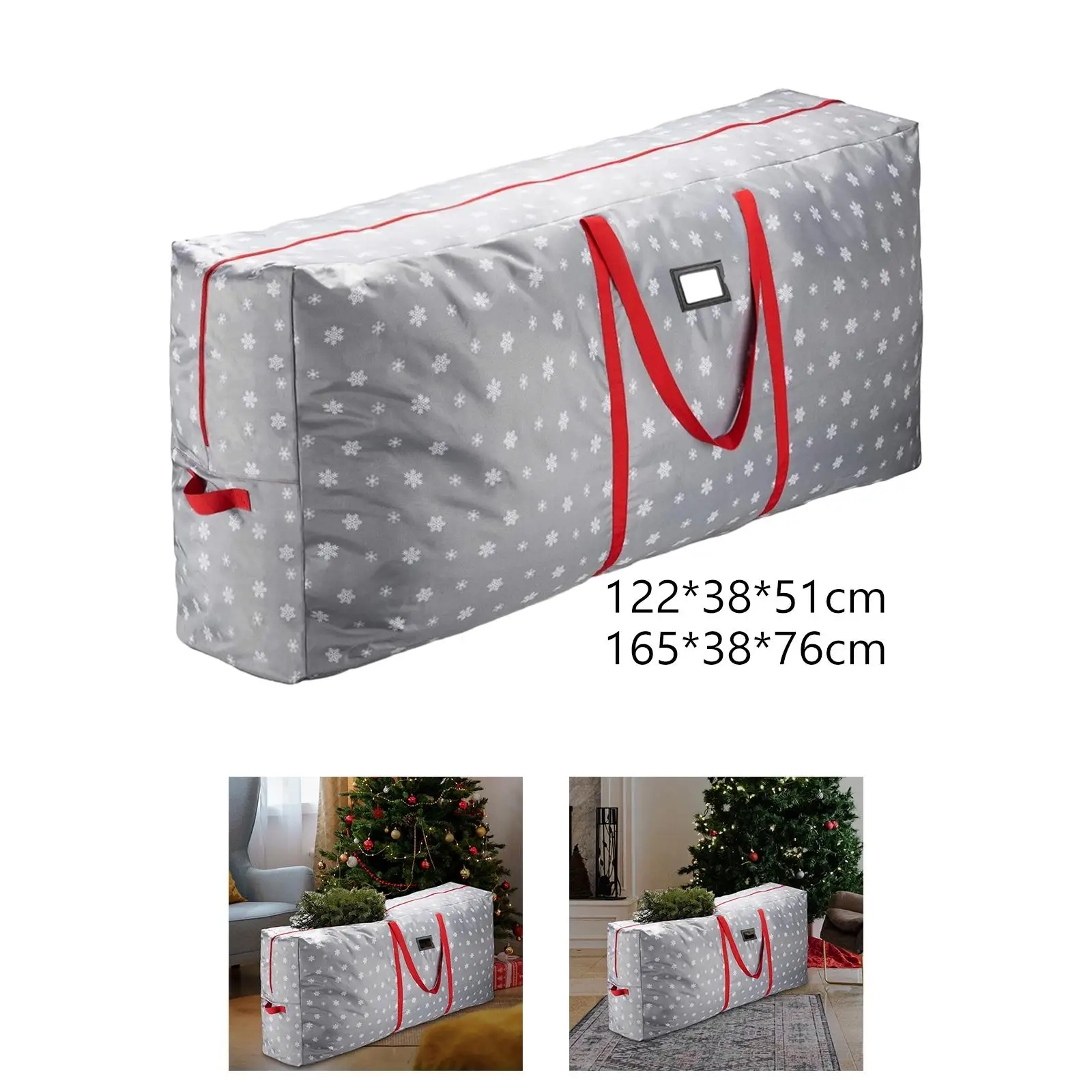 

Holiday Tree Bag Christmas Tree Storage Bag Reusable Zipper Durable with Carry Handles Extra Large Storage Tote Xmas Tree Bag