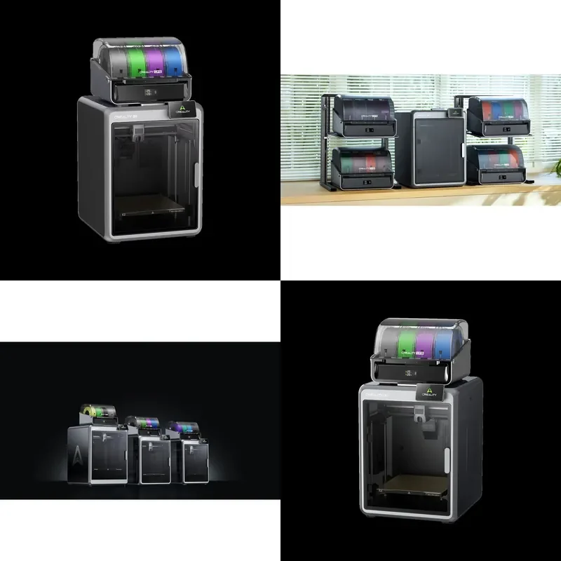 for CREALITY K2 Combo 3D Printer 600mm/s High Speed Supports Up to 16 Colors Print Size 260x260mm Fully Enclosed