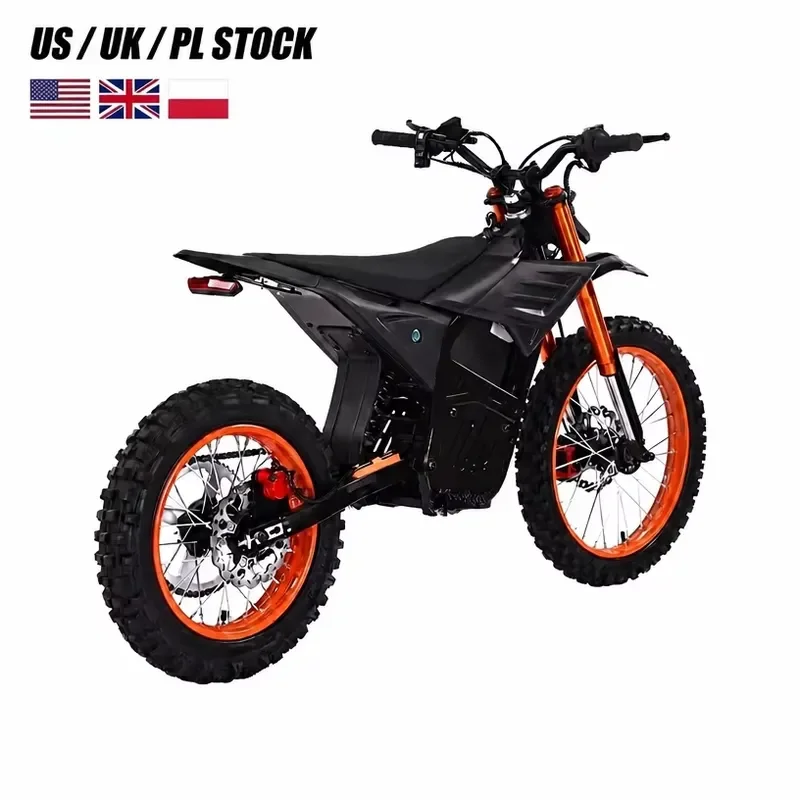 STROVAN Electric Dirt Bike 22.5Ah Lithium Battery 72V 60A Controller Off Road Electric Motorcycle USA Warehouse
