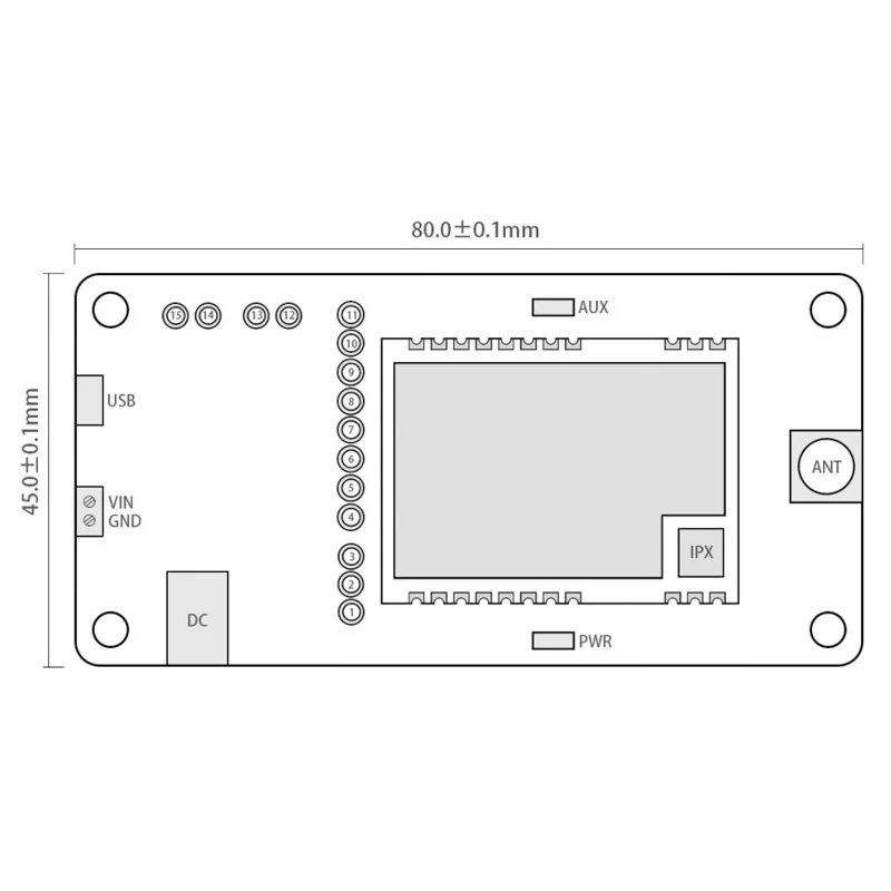 E22-230TBH-01 USB to TTL Test Board SX1262 30dBm 230MHz Module FEC IoT Wireless Transceiver Module