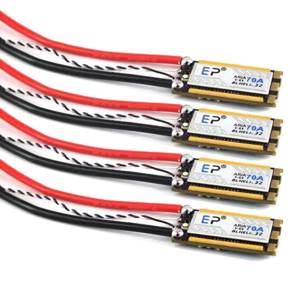 

1 / 2 / 4pcs EP Aria 70A BLHeli_32 32Bit Single Brushless ESC 3-6S Current Meter Sensor for RC Airplane FPV DIY RC Parts