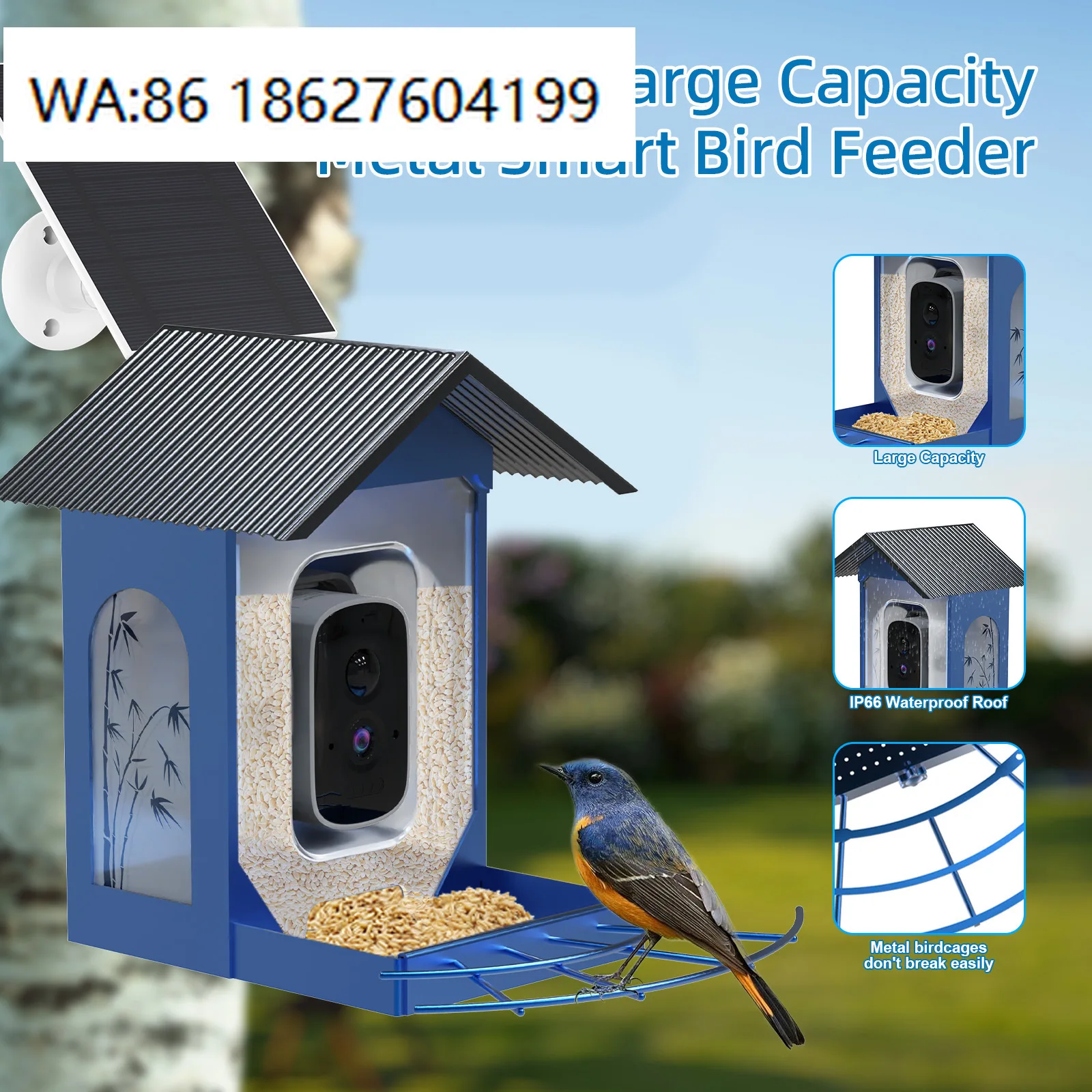 Smart Garden Ideas - solar bird feeder house New Smart