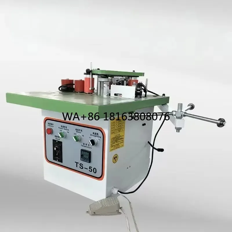PVC Curved Small Portable Woodworking Automatic Edge Banding Machine Manual Mini Wood Motor 220V Trimming Gluing Machine