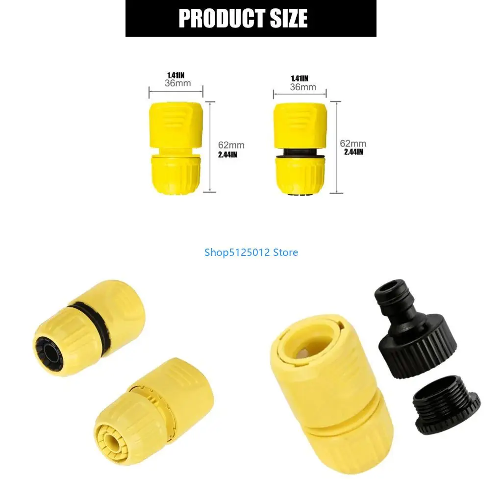 G8TC Quick Connection Hose Fitting For 4 5 Point Water Hose Plastic For Home Garden Use High Pressure Washer Adapter