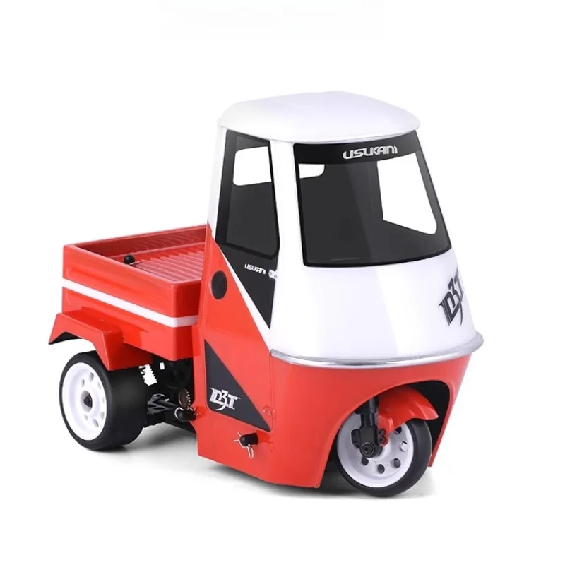 Usukani D3T RC coche 1/8 de tres ruedas motrices traseras KIT de marco de coche de deriva Control remoto eléctrico motocicleta modelo de tres ruedas