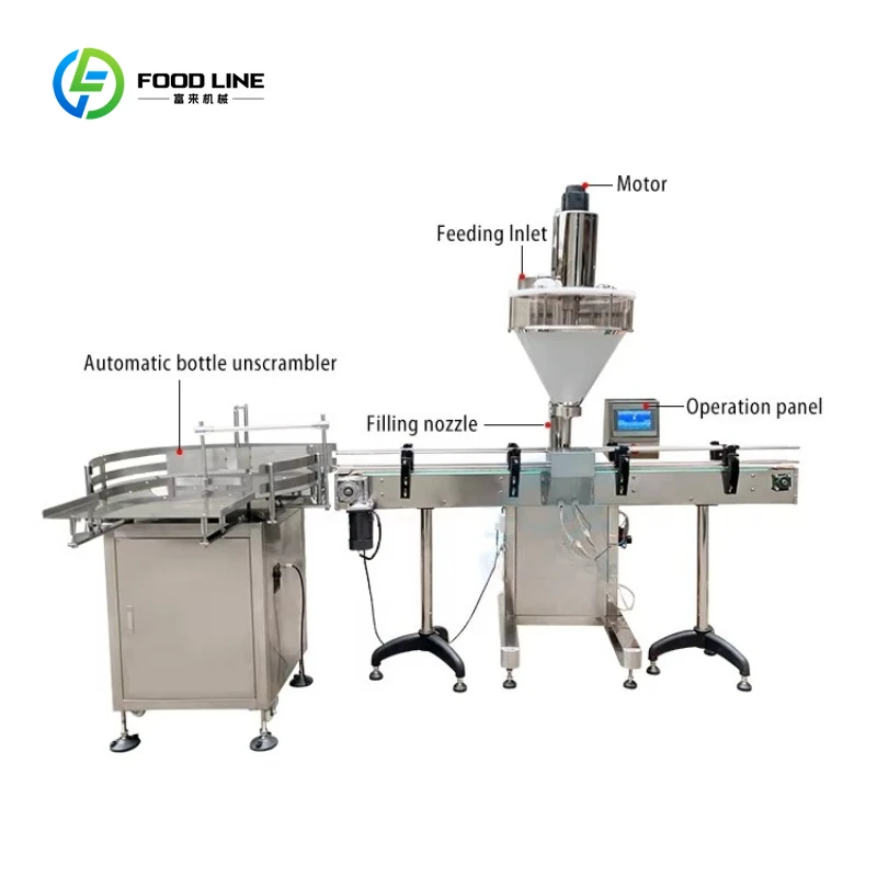 Customized Automatic Electric High Precision Soy Flour Seasoning Cheese Powder Filling Machinery with 220V/110V