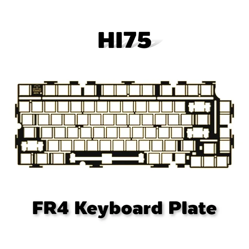 

Leobog Hi75 FR4 Keyboard Plate Custom Slotted Positioning Plate Black Core Immersion Gold PositionPlate Mechanical Keyboard Part