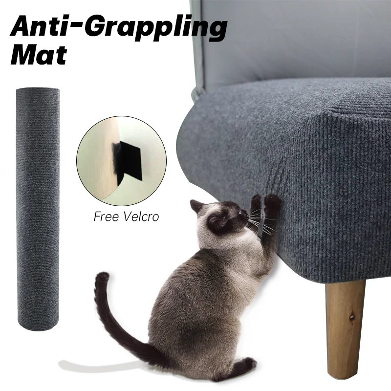 Anti Cat Scratch Mat Kat Klimrek Groot Formaat DIY Katten Krasplank Muur Bank Bescherming Zelfklevend Tapijt Katten Speelgoed