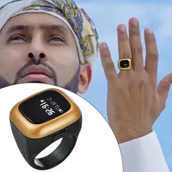 Prayer Finger Counter Multifunctional Counter Ring Smart Digital display Finger Counter Alarm Clock al-fatiha zikr counter 501