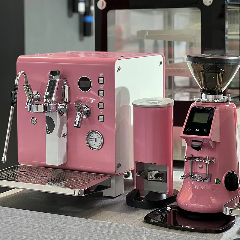 Coffee Machine Professional Pink Semi-Auto Espresso Coffee Machine for Commercial