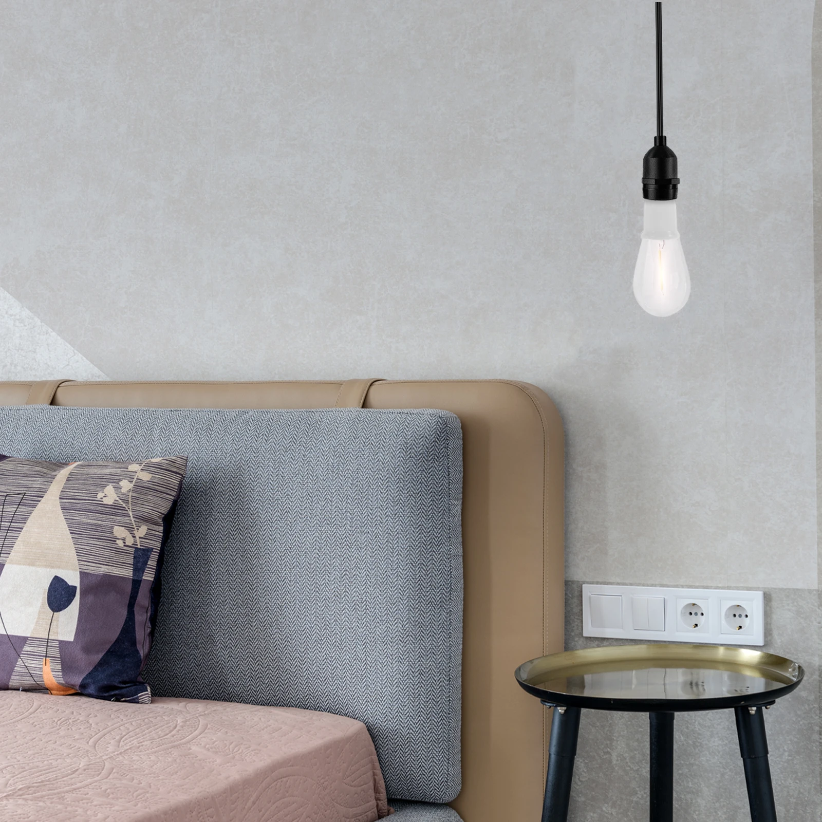 

6pcs B22 To E27 Light Bulb Socket Adapter Converter Lamp Holder For Ceiling Pendant Chandelier Fixtures Durable Pc Material